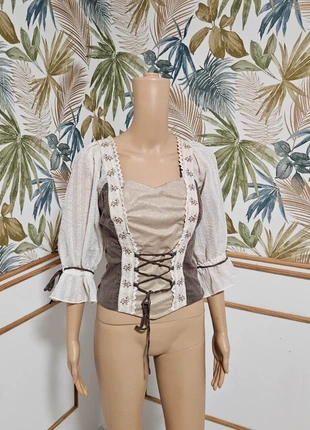 Medieval trachten corset, merk: Landhaus, staat: Heel goed, maat: XXL / 44 / 16, € 29,00, € 31,15 inclusief Kopersbescherming