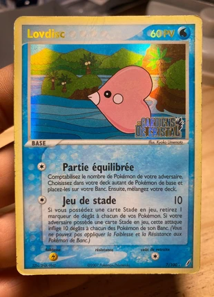 Carte Pokémon lovdisc stamp 7/100, brand: Pokémon, condition: Good, €16.00, €17.50 includes Buyer Protection