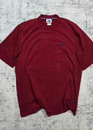 T-shirt Adidas L Bordeaux Logo Brodé Vintage Old Money Retro Collector Y2K, marque: adidas, état: Très bon état, taille: L, 24,99 €, 26,94 € Protection acheteurs (Pro) incluse