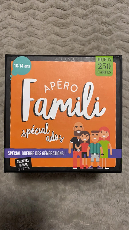 APERO FAMILY SPECIAL GUERRE DES GENERATIONS ! 10 JEUX, 250 CARTES