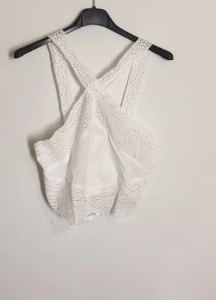 top bianco con scollo incrociato , marke: COQUETTE, zustand: Neu, größe: XXXS / 30 / 2, 3,00 €, 3,85 € inklusive Vinted-Käuferschutz