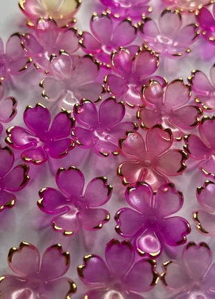 A697, lot de 25 perles fleurs de cerisiers 19mm, staat: Nieuw zonder prijskaartje, € 3,00, € 3,85 inclusief Kopersbescherming Pro