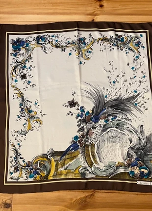 🧣 Grand carré de soie Christian Dior – Vintage, Made in Italy, 88x88 cm, marque: Christian Dior, état: Bon état, 120,00 €, 126,70 € Protection acheteurs incluse