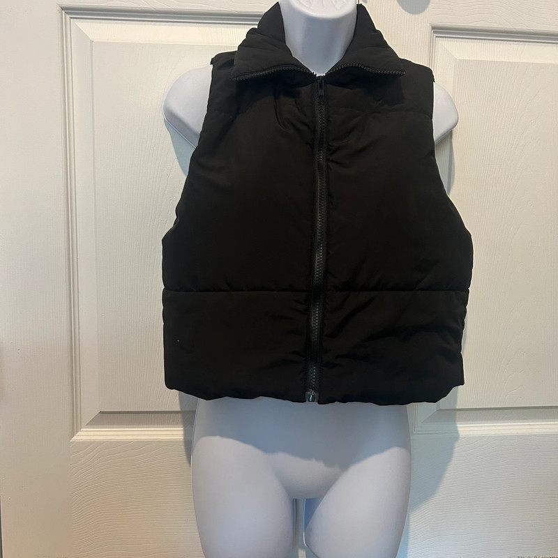 Black Puffer Vest 1