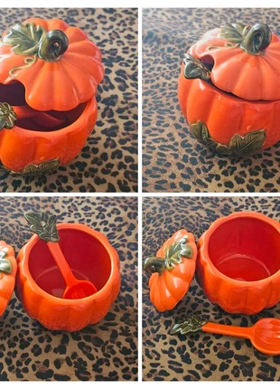 Azucarero cerámica con forma de calabaza🎃, marque: sin marca, état: Neuf avec étiquette, 12,50 €, 13,83 € Protection acheteurs incluse