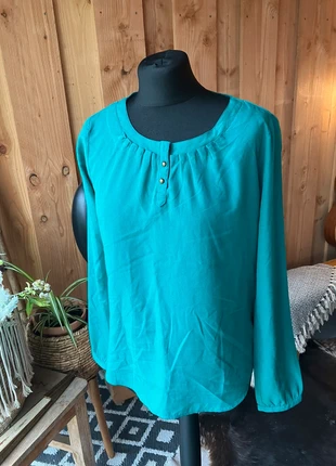 C103🌹 Mexx maat 36, Blouses Groen lange mouwen , merk: Mexx, staat: Goed, maat: S / 36 / 8, € 4,00, € 4,90 inclusief Kopersbescherming Pro