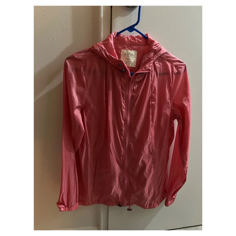 Zine Pink Windbreaker Size Small 1