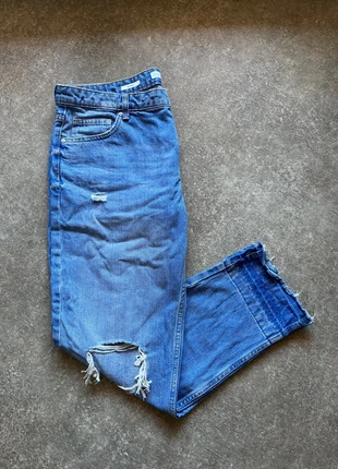 Jeans femme coupe droite bershka vintage | taille 40, marca: Bershka, estado: Muito bom, tamanho: L / 40 / 12, €5.00, €5.95 inclui Proteção do Comprador