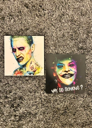 Lot de 2 Tableaux Joker – Style Street Art / Pop Art, marque: Marciano, état: Neuf sans étiquette, 19,00 €, 20,65 € Protection acheteurs incluse
