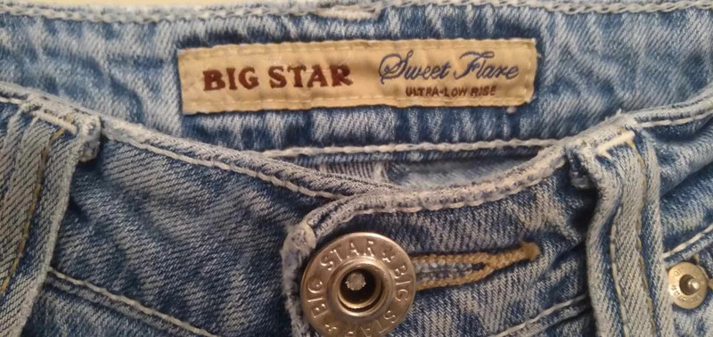 Big Star Short Length Low Rise Flare Jeans 4