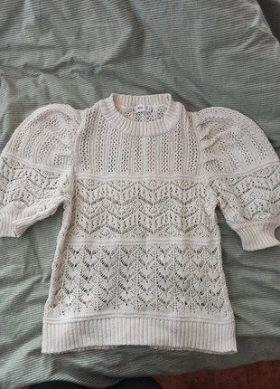 Blusa calada de hilo estilo parisino, marca: Mango, estado: Muy bueno, tamaño: M / 38 / 10, 6,00 €, 7,00 € Protección al comprador incluida