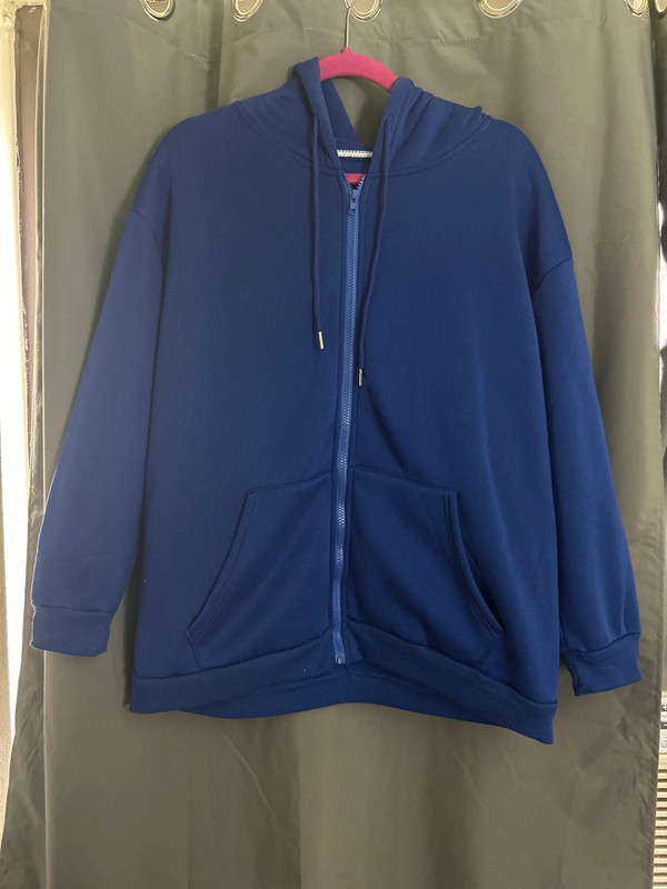 Royal blue zip up hoodie 2