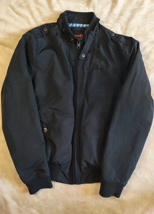 Blouson bomber Schott NYC homme L noir doublure à carreaux vintage, merk: Schott, staat: Heel goed, maat: L, € 50,00, € 53,20 inclusief Kopersbescherming