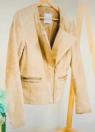 Perfecto beige sable Mango taille S (100% cuir), merk: Mango, staat: Heel goed, maat: S / 36 / 8, € 30,00, € 32,20 inclusief Kopersbescherming