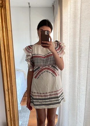 Vestido bordado Zara, marca: Zara, estado: Nuevo con etiquetas, tamaño: S / 36 / 8, 25,00 €, 26,95 € Protección al comprador incluida