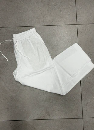 Pantalon en lin blanc Zara taille M, état: Très bon état, taille: M, 15,00 €, 16,45 € Protection acheteurs incluse