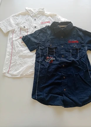 Lot de 2 chemises Lee Cooper bleue marine et blanche 10ans, marque: Lee Cooper, état: Très bon état, taille: 10 ans / 140 cm, 10,00 €, 11,20 € Protection acheteurs incluse