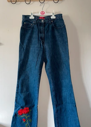 Jean bleu foncé rose, brand: Paco Chicano, condition: Very good, size: S / 36 / 8, €6.00, €7.00 includes Buyer Protection