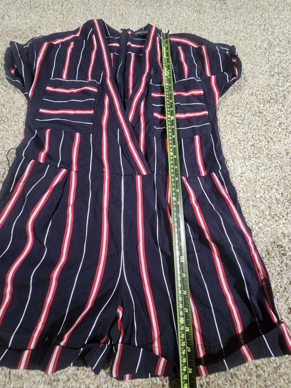 French Connection Striped Romper Size 0 Us 2