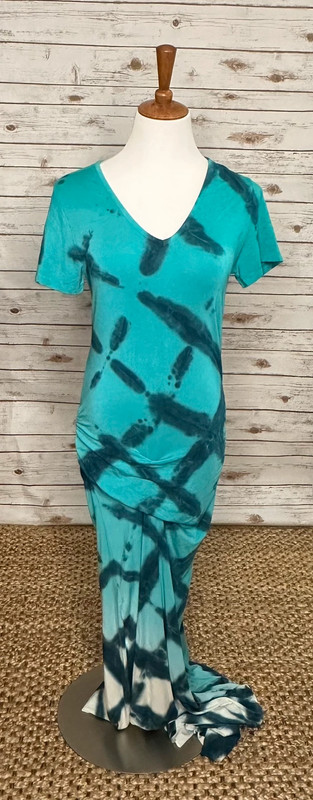 Young, Fabulous & Broke tie-dyed ruched maxi dress 1