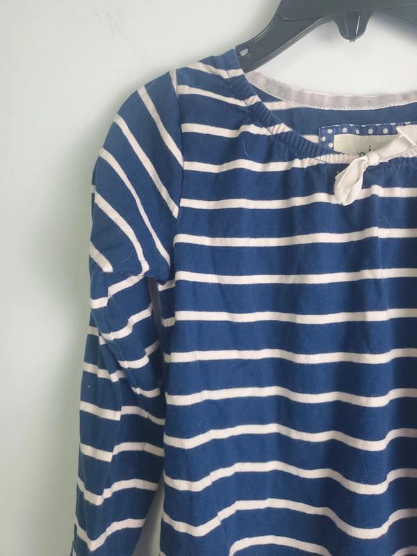 Mini Boden Girls Striped Top Size 3-4Y 2