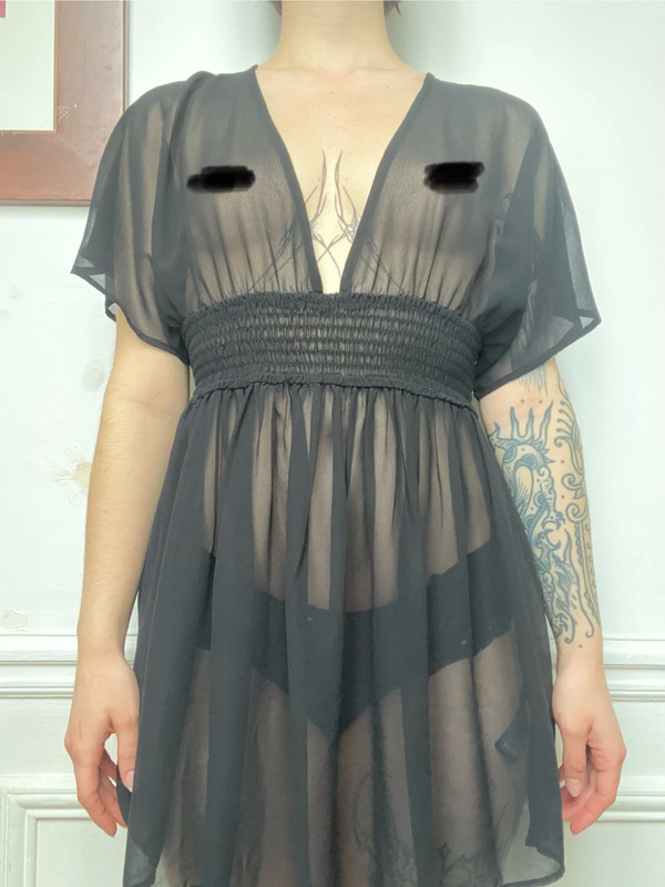 Robe transparente / sheer dress 1