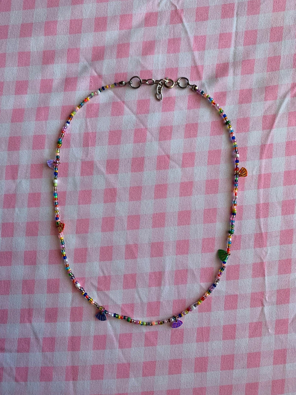 multi colored beaded necklace 1