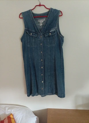 Robe Vintage en jean à boutons, brand: Point Zero, condition: Very good, size: M / 38 / 10, €5.00, €5.95 includes Buyer Protection