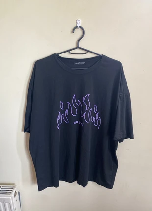 Shein Black oversized T-shirt, brand: Shein, condition: Very good, size: L / 40 / 12, €2.00, €2.80 includes Buyer Protection