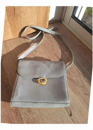 Sac vintage gris bleu à bandoulière, condition: Very good, €5.80, €6.79 includes Buyer Protection Pro