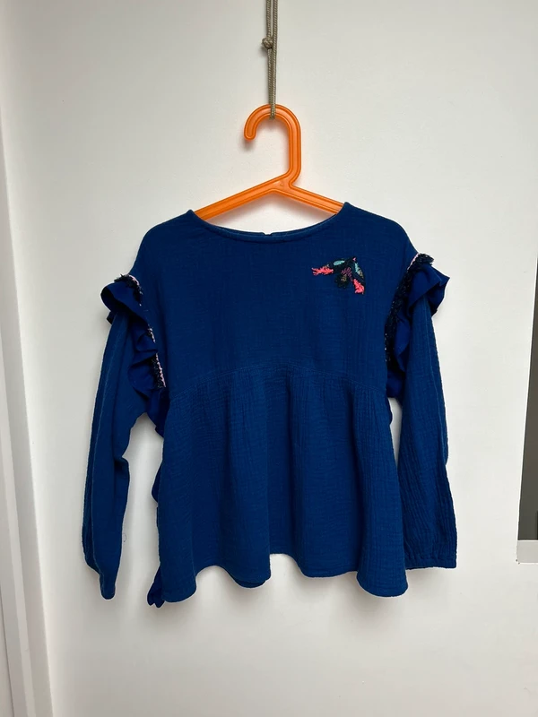 Blouse fille 8 ans gaze de coton catimini