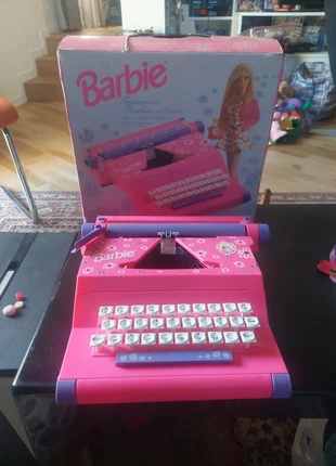 Machine à écrire barbie vintage, brand: Barbie, condition: Very good, size: Preemie, up to 44cm, €18.00, €19.60 includes Buyer Protection