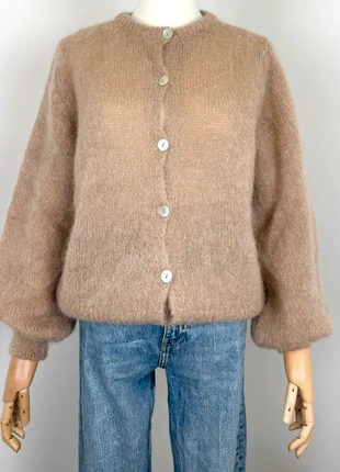 Cardigan mohair taupe, état: Neuf avec étiquette, taille: Taille unique, 68,00 €, 72,10 € Protection acheteurs (Pro) incluse