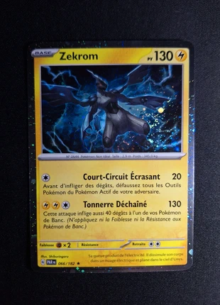 Zekrom 066/182 Holo Cosmos Ev4 Failles Paradoxe, marque: Pokémon, état: Très bon état, 2,00 €, 2,80 € Protection acheteurs (Pro) incluse