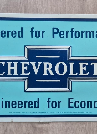 Mooie plaat van Chevrolet voor in de mancave, merk: Chevrolet, staat: Heel goed, € 7,50, € 8,58 inclusief Kopersbescherming