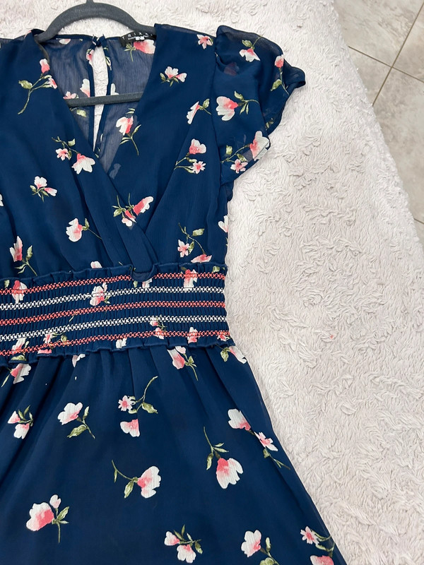 Blue floral dress 1