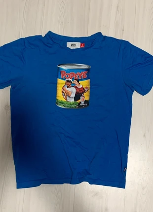 Camiseta ancha Popeye azul oscuro QHUIT, marque: Vintage Denim, état: Très bon état, taille: M, 14,00 €, 15,40 € Protection acheteurs incluse