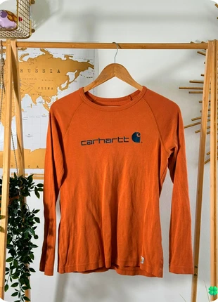 Tee-shirt Carhartt manches longues rouille Taille M-8/10 (for women), merk: Carhartt, staat: Goed, maat: M / 38 / 10, € 14,90, € 16,35 inclusief Kopersbescherming Pro