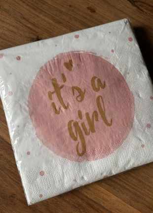 Servetten it’s a girl, marque: AVA, état: Neuf sans étiquette, 1,50 €, 2,28 € Protection acheteurs incluse