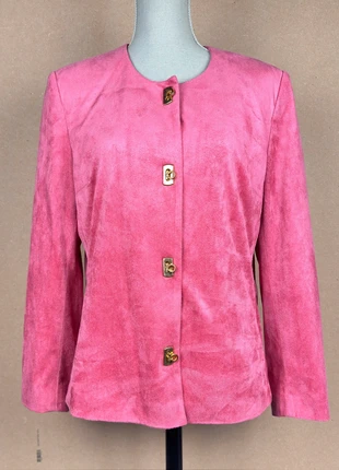 Blazer cardigan vintage rose suédine peau de pêche tbe berger du nord rétro chic, marke: Vintage Dressing, zustand: Sehr gut, größe: XL / 42 / 14, 19,00 €, 20,65 € beinhaltet Vinted-Käuferschutz Pro