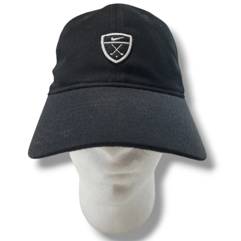 Nike Hat OSFM Nike Dri Fit Heritage86 Golf Hat Adjustable Strap Back Hat Black Unisex Hat