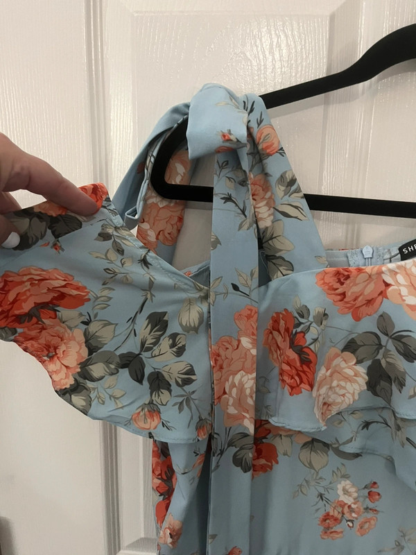 NWOT Shein  size XL blue floral jumpsuit 5