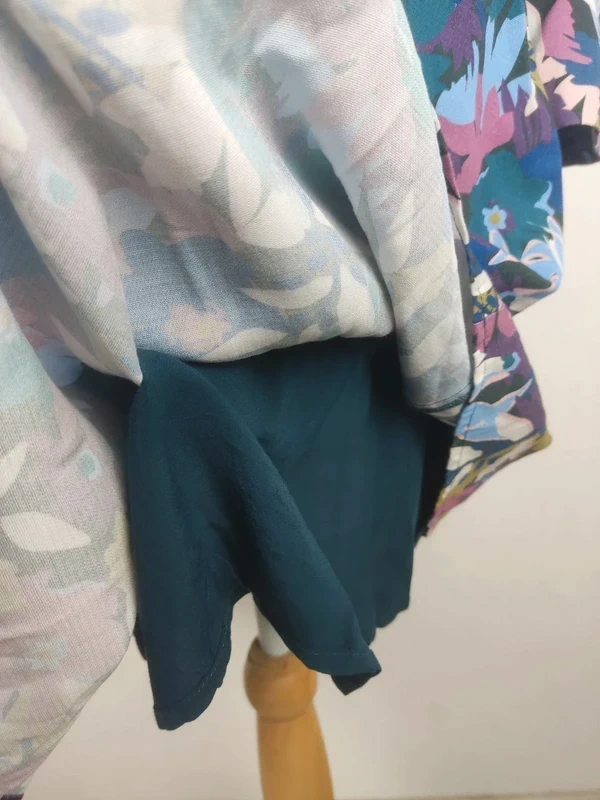 Robe mi-longue manches longues motifs fleuris multicolores taille 42 Ekyog - photo numéro 8