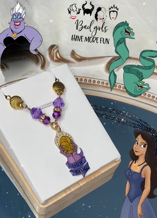 Colar Now Sing da Úrsula Little Mermaid, estado: Bom, €11.90, €13.20 inclui Proteção do Comprador