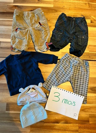 Lot vêtements bébé 3 mois multimarques, marca: diverse, estado: Muy bueno, tamaño: 3-6 meses / 62 cm, 5,00 €, 5,95 € Protección al comprador incluida