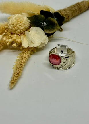 Bague avec Pierre rose style chevalière, brand: Boutique Bohéme, condition: New with tags, size: 18.1 mm Ø, €8.00, €9.10 includes Buyer Protection