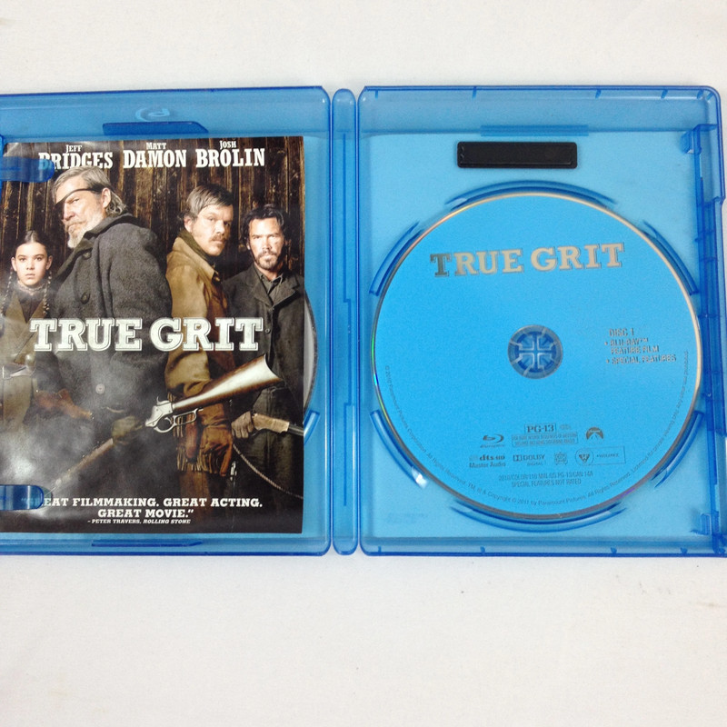 True Grit - 2010 - Rated PG 13- 2 Disc Combo Pack - Blu/Ray DVD - Used 3