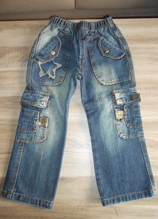 jeansbroek maat 104, merk: Angel Wings, staat: Heel goed, maat: 4 jaar / 104 cm, € 2,00, € 2,80 inclusief Kopersbescherming