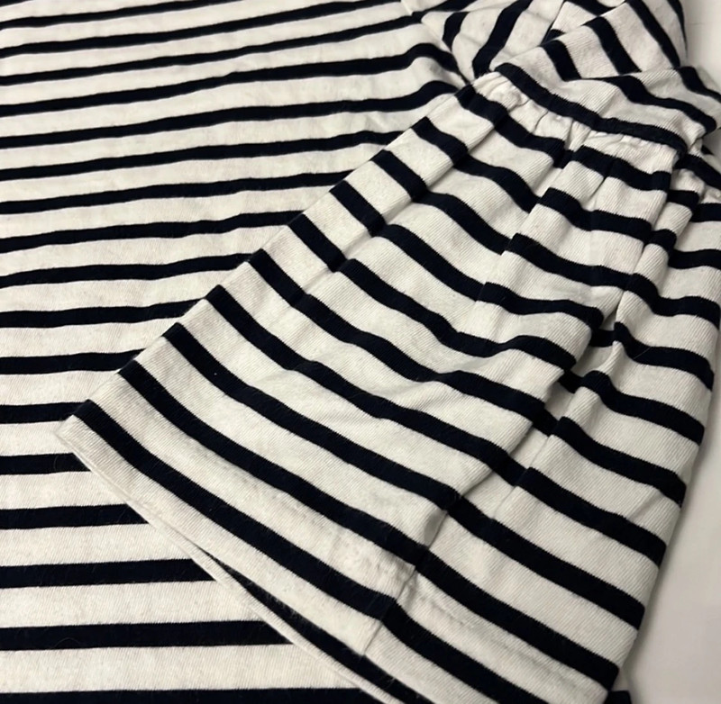 J Crew Factory Striped Top With Bell Sleeves size Small 2