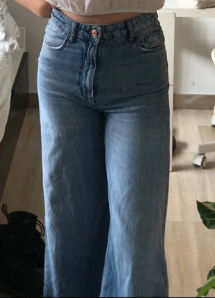 wide leg jeans, marca: Bershka, estado: Muy bueno, tamaño: S / 36 / 8, 6,00 €, 6,30 € Protección al comprador incluida